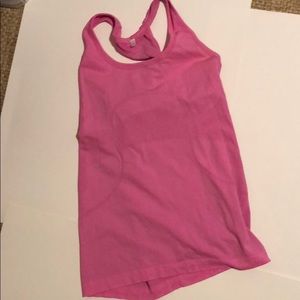 Pink racerback tank
